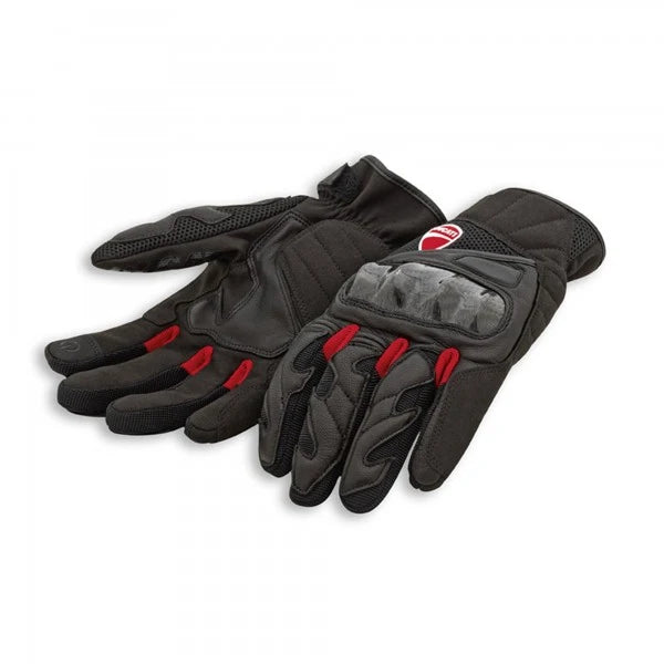 Handschuhe aus Leder und Stoff City C3